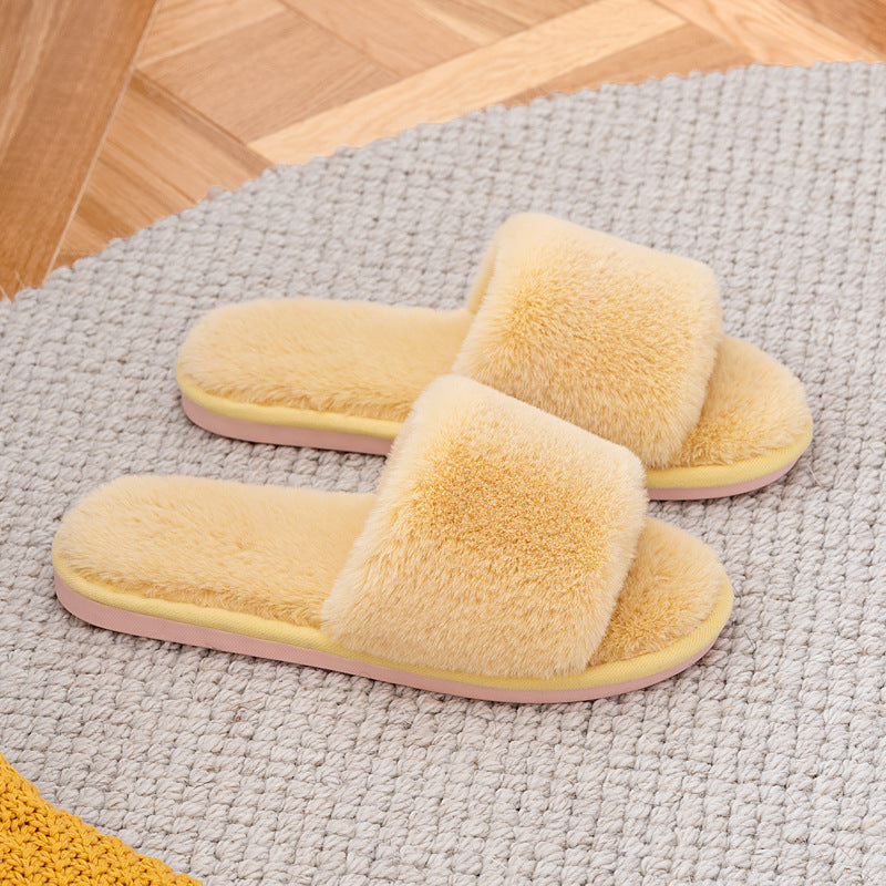 Wholesale Open Plush Slippers
